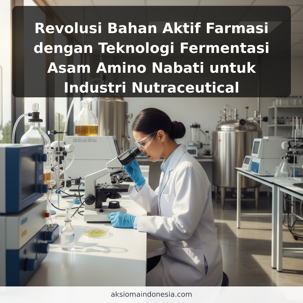 Revolusi Bahan Aktif Farmasi dengan Teknologi Fermentasi Asam Amino Nabati untuk Industri Nutraceutical