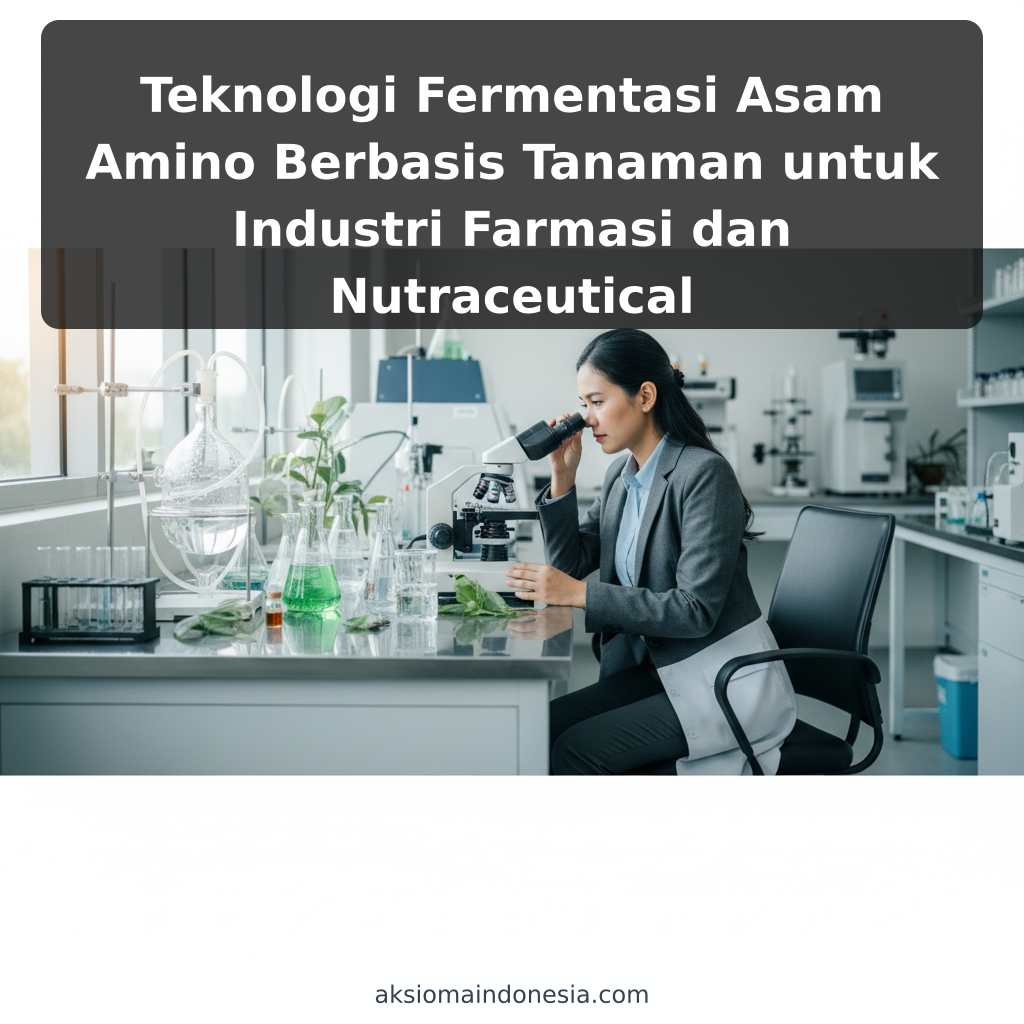 Teknologi Fermentasi Asam Amino Berbasis Tanaman untuk Industri Farmasi dan Nutraceutical