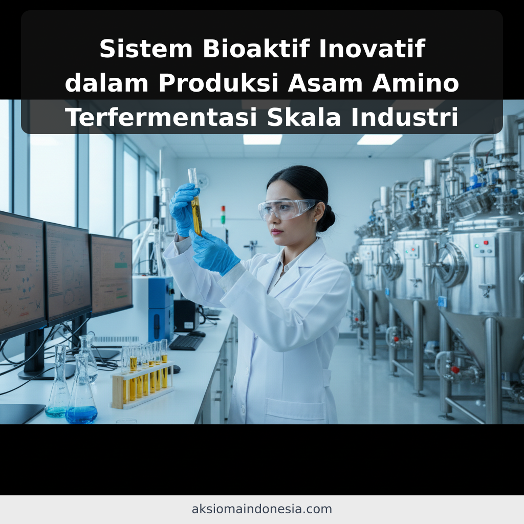 Sistem Bioaktif Inovatif dalam Produksi Asam Amino Terfermentasi Skala Industri
