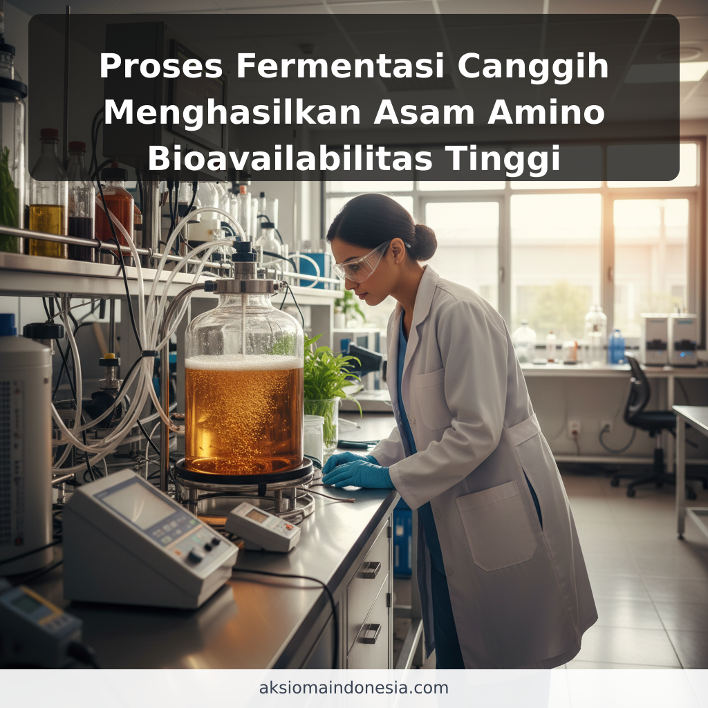 Proses Fermentasi Canggih Menghasilkan Asam Amino Bioavailabilitas Tinggi