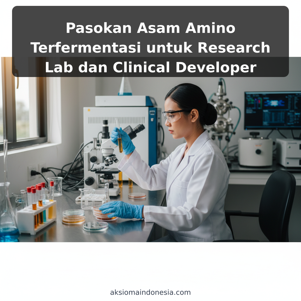 Pasokan Asam Amino Terfermentasi untuk Research Lab dan Clinical Developer